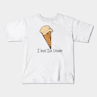 I love Ice Cream Kids T-Shirt